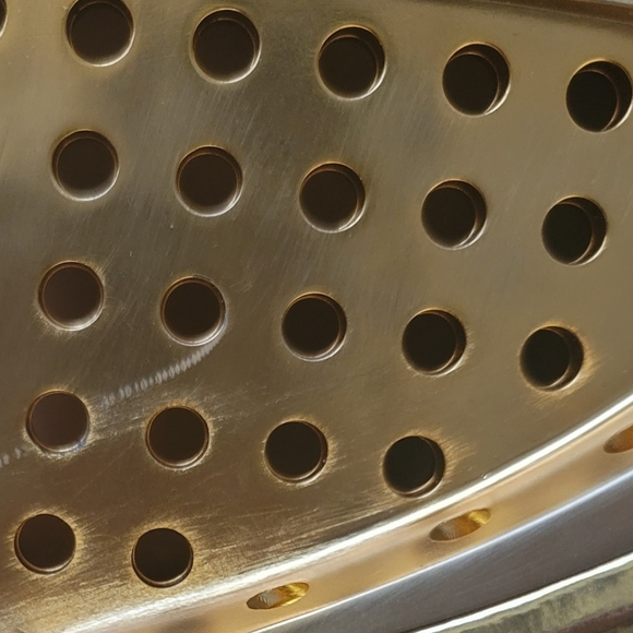 PRADA Runway metallic perforated wedge sandals 39.5 39 1/2 - Picture 8 of 8